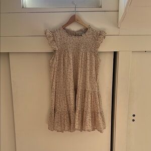 Floral Cream Mini Dress